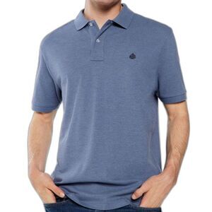 Banana Republic Blue Cotton Blend Polo Shirt Standard Fit Short Sleeve Size S